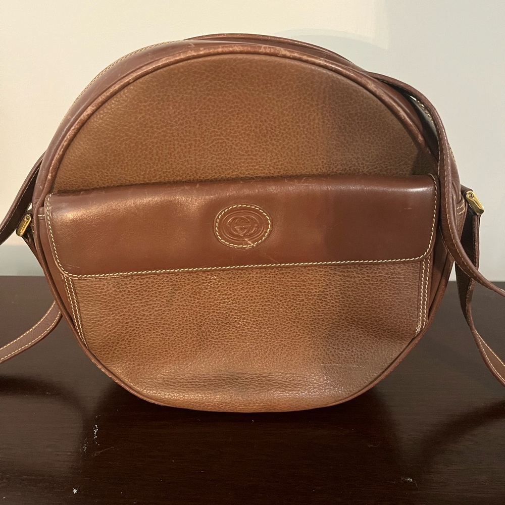 Gucci Brown Leather Crossbody Bag